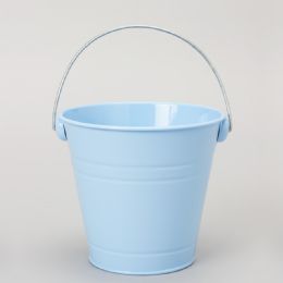 36 pieces Metal Pail Bucket Blue - Party Novelties