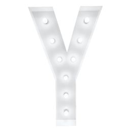 4ft Light Up Marquee Letters ?y? - White - Home Accessories