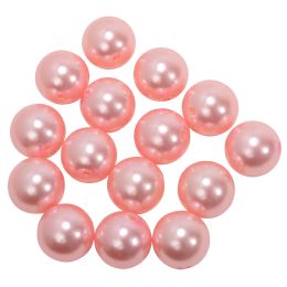 12 pieces 30mm Craft Pearl Beads With Hole 454g - Pink - Craft Beads