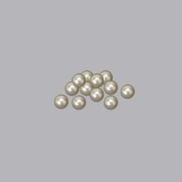 12 pieces Pearl Beads No Hole For Table Scatters Full Round 12mm Ivory - Craft Beads