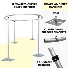 Adjustable Round Event Canopy Hardware Kit 12ft X 10ft X 10ft - Party Accessory Sets
