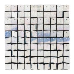 24 pieces Square Spangle Wall Décor - Glitter Holographic - Wall Decor