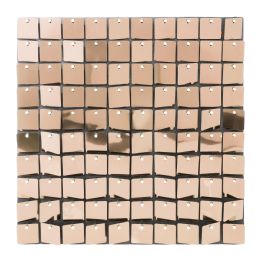 24 pieces Square Spangle Wall Décor - Blush - Wall Decor