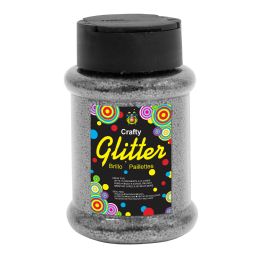 24 pieces Glitter Bottle 4oz - Silver - Craft Glue & Glitter