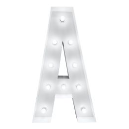 4ft Light Up Marquee Letters A - White