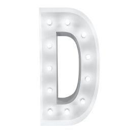 4ft Light Up Marquee Letters D - White