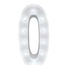 4ft Light Up Marquee Letters O - White