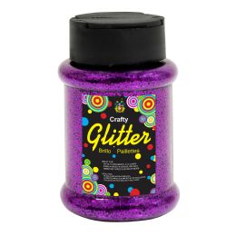24 pieces Glitter Bottle 4oz - Purple - Craft Glue & Glitter