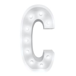 4ft Light Up Marquee Letters ?c? - White - Home Accessories