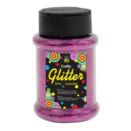 24 pieces Glitter Bottle 4oz - Fuchsia - Craft Glue & Glitter