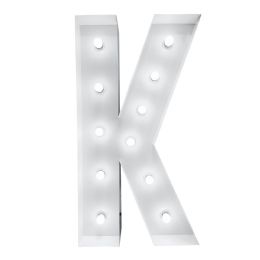 4ft Light Up Marquee Letters ?k? - White  - Home Accessories