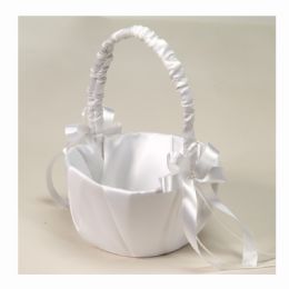 12 pieces Wedding Basket With Satin Bow Accent - Wedding & Anniversary