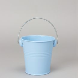 48 pieces Metal Pail Bucket Blue  - Party Novelties