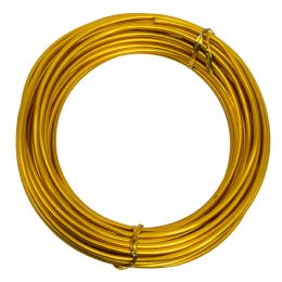 20 pieces 3.0mm (9 Gauge) Aluminum Wire 10 Yds/roll - Gold - Wires