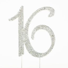 12 pieces Rhinestone Cake Topper - 16 - Baking Supplies