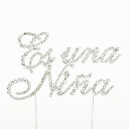 24 pieces Rhinestone Cake Topper - es Una Nina - Baking Supplies