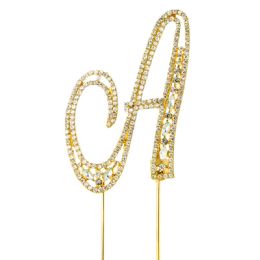 20 pieces Rhinestone Cake Topper - a - Baking Supplies