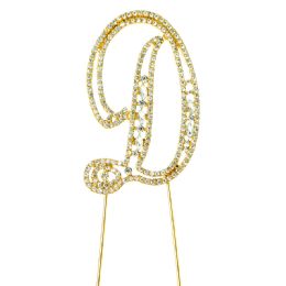 20 pieces Rhinestone Cake Topper - d - Baking Supplies