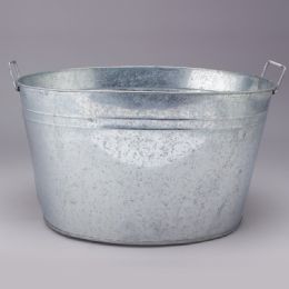 6 of Metal Ice Bucket 8 Gallon - Silver