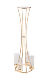 Floor Standing Hour Glass Metal Floral Riser 38 inch - Gold