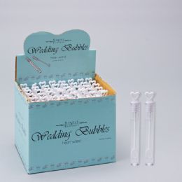 6 pieces Wedding Heart Wand Bubbles 48pc/box - Wedding & Anniversary