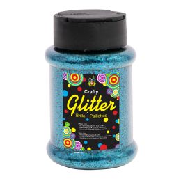 24 pieces Glitter Bottle 4oz - Blue - Craft Glue & Glitter