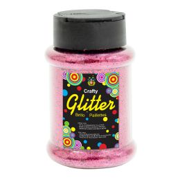 24 pieces Glitter Bottle 4oz - Pink - Craft Glue & Glitter