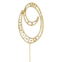 20 pieces Rhinestone Cake Topper - "o" - Baking Supplies