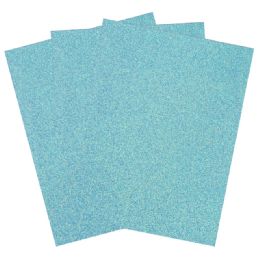 5 of Eva Foam Glitter Large Sheet 10pk Blue