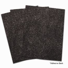 5 pieces Eva Adhesive Foam Glitter Large Sheet 10pk Black - Foam & Felt
