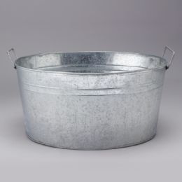 6 of Metal Ice Bucket 6 Gallon - Silver