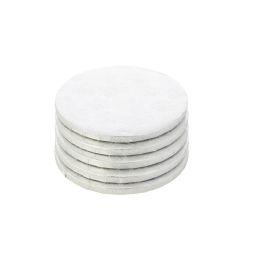 10 pieces Foil Covered Cake Drum 8 inches 5pc - Silver - Baking Supplies