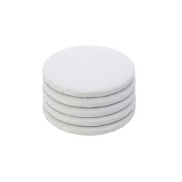 10 pieces Foil Covered Cake Drum 8 inches 5pc - White - Baking Supplies