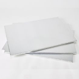 10 pieces Foil Covered Cake Drum Fullsheet 3pc - Silver - Baking Supplies