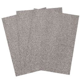 5 pieces Eva Adhesive Foam Glitter Large Sheet 10pk Silver - Foam & Felt
