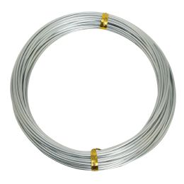 80 pieces 1.5mm (15 Gauge) Aluminum Wire 10 Yds/roll - Silver - Wires