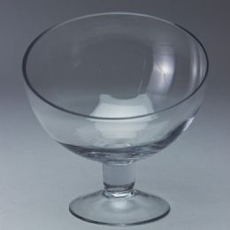 6 pieces Glass Pedestal Bias Bowl 9 inch - Party Center Pieces
