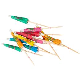 20 pieces Umbrella Pick 4 inch Assorted Colors 144pc/bag - Umbrellas & Rain Gear