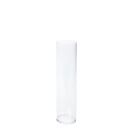 12 pieces Plastic Cylinder Vase 15 inch - Clear - Party Center Pieces