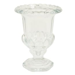 8 pieces Clear Antique Glass Vase 8 inch - Party Center Pieces