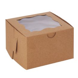 10 pieces Cake Box 4 inch 50pc/pack - Natural - Baking Supplies