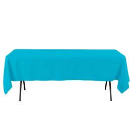 6 pieces Rectangle Polyester Table Cover 60 X 102 inch - Modern Blue - Table Cloth