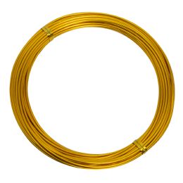 80 pieces 1.5mm (15 Gauge) Aluminum Wire 10 Yds/roll - Gold - Wires