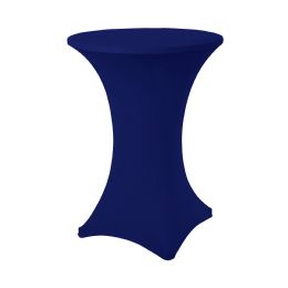 6 pieces Spandex Cocktail Table Cover - Royal Blue - Table Cloth