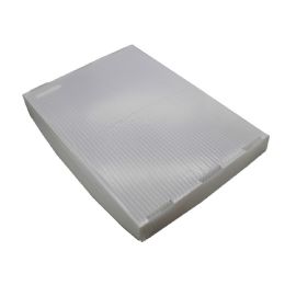 4 of Translucent Plastic Storage Postal Tote Lid