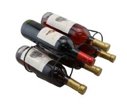 Stackable Table Top Wine Rack 5 Wine Bottle Holder Black Matte - Kitchen Gadgets & Tools