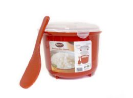 12 pieces Rice Steamer Cooker Bpa Free 2.6l Red - Fast, Efficient, And Easy Rice Cooking Solution For Busy Families - Kitchen Gadgets & Tools