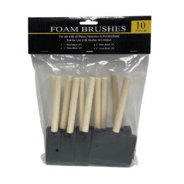48 pieces Foam Brush 10pc - Paint, Brushes & Finger Paint