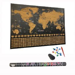 20 Sets Scratch Off World Map - Travel & Luggage Items