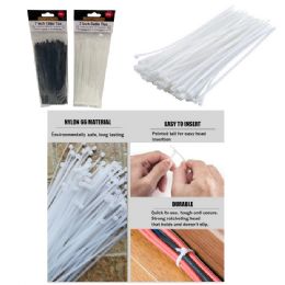 300 Packs 75 Pcs 7 Inches Cable Ties (white & Black Assorted) - Wires and Cables